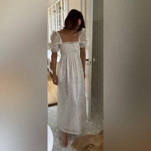 Hill House Home- Scarlett Nap Dress White Patchwork